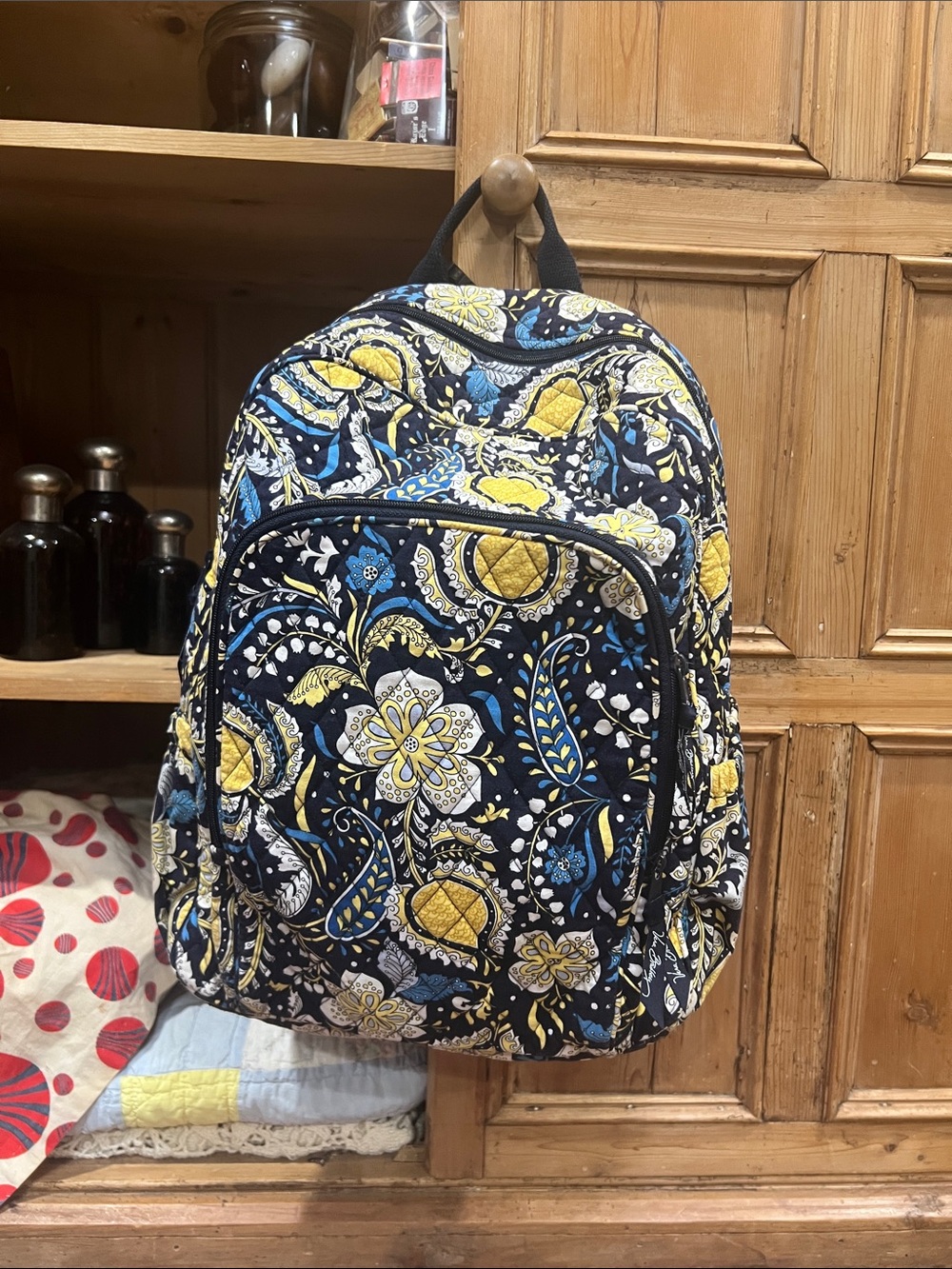 Vera Bradley Backpack in Retired Ellie Blue Pattern